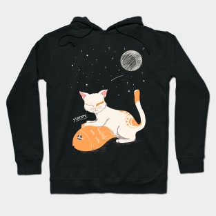 Yumm cat illustration Hoodie